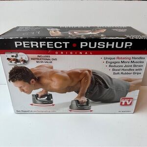 Perfect Push Up Body Rev Rotating Stands in Original Box Instructional DVD New